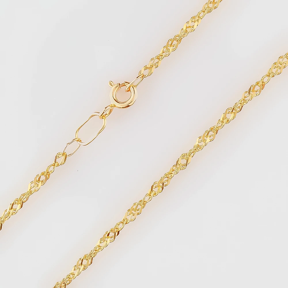 Цепь из красного золота 585 пробы