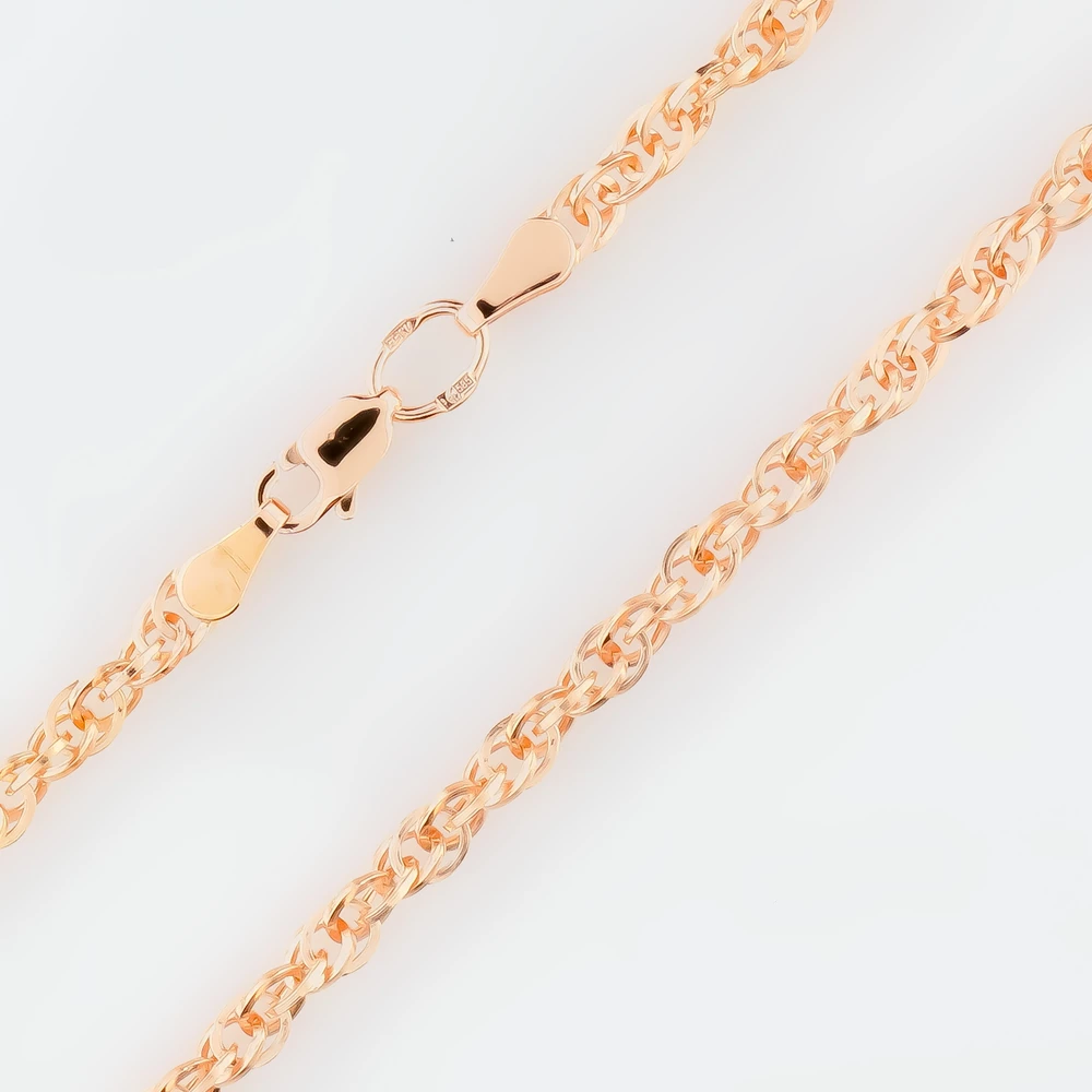 Цепь из красного золота 585 пробы