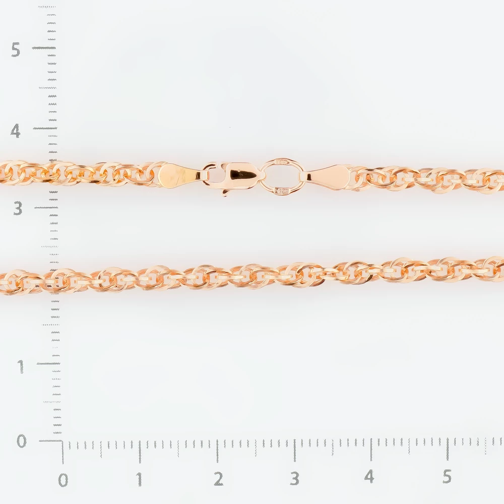 Цепь из красного золота 585 пробы