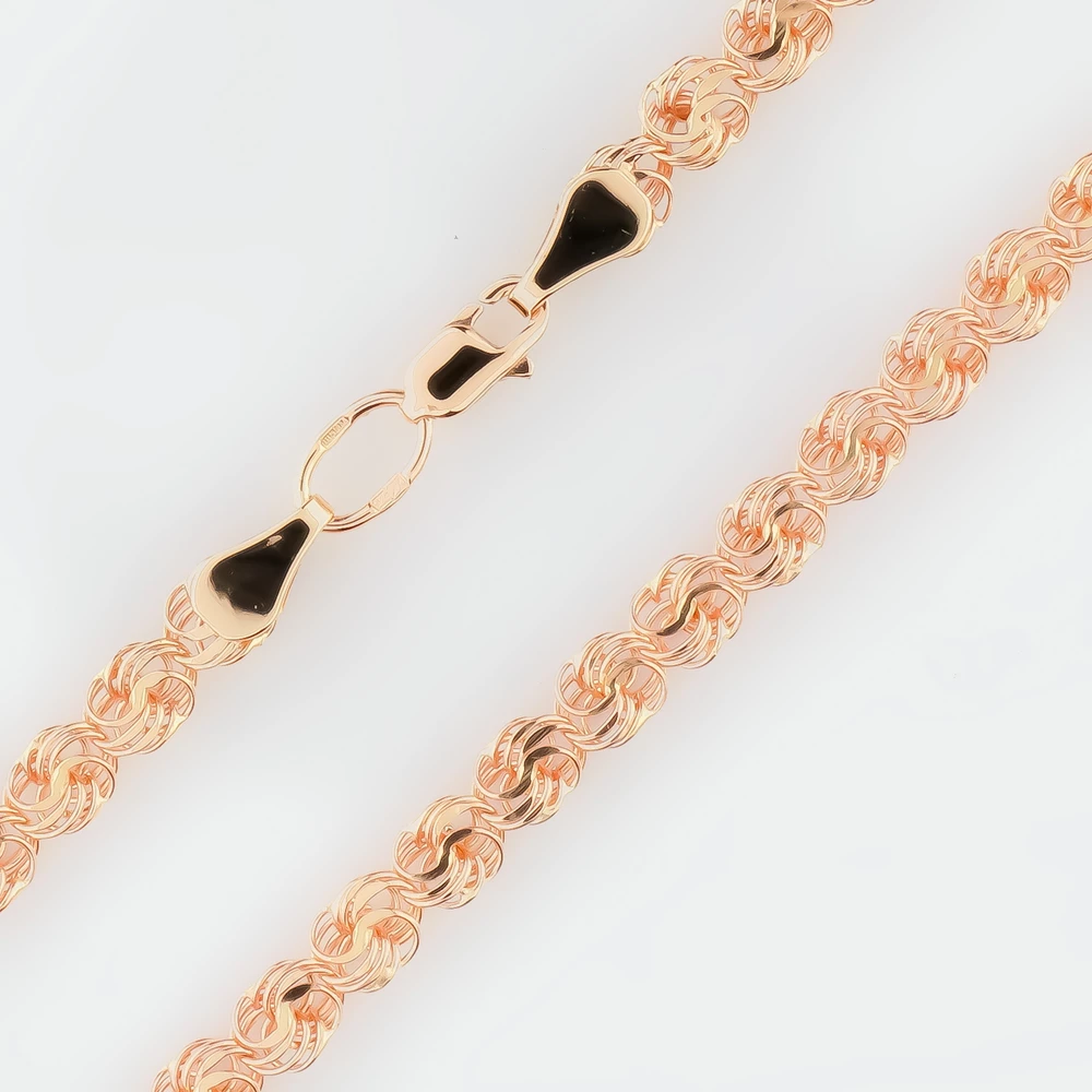 Цепь из красного золота 585 пробы