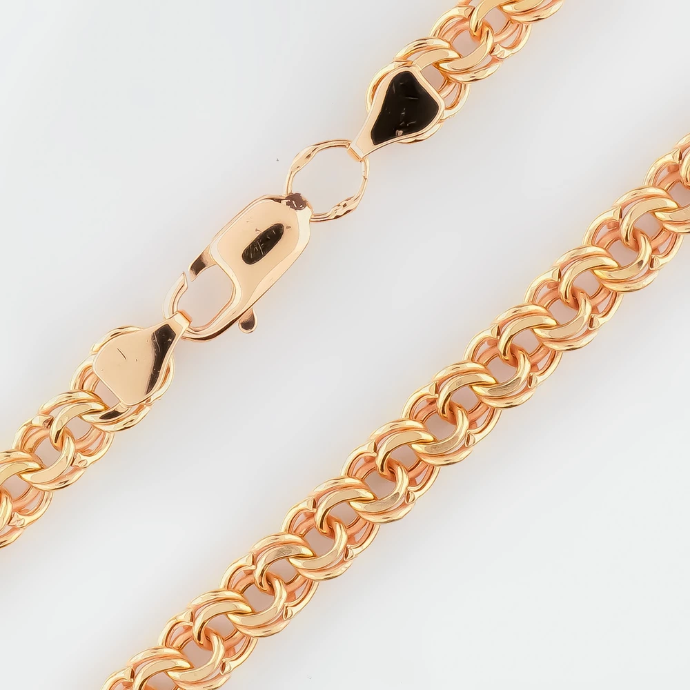 Цепь из красного золота 585 пробы