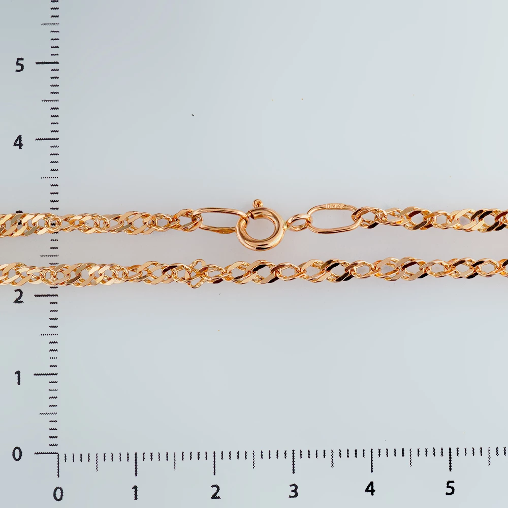 Цепь из красного золота 585 пробы