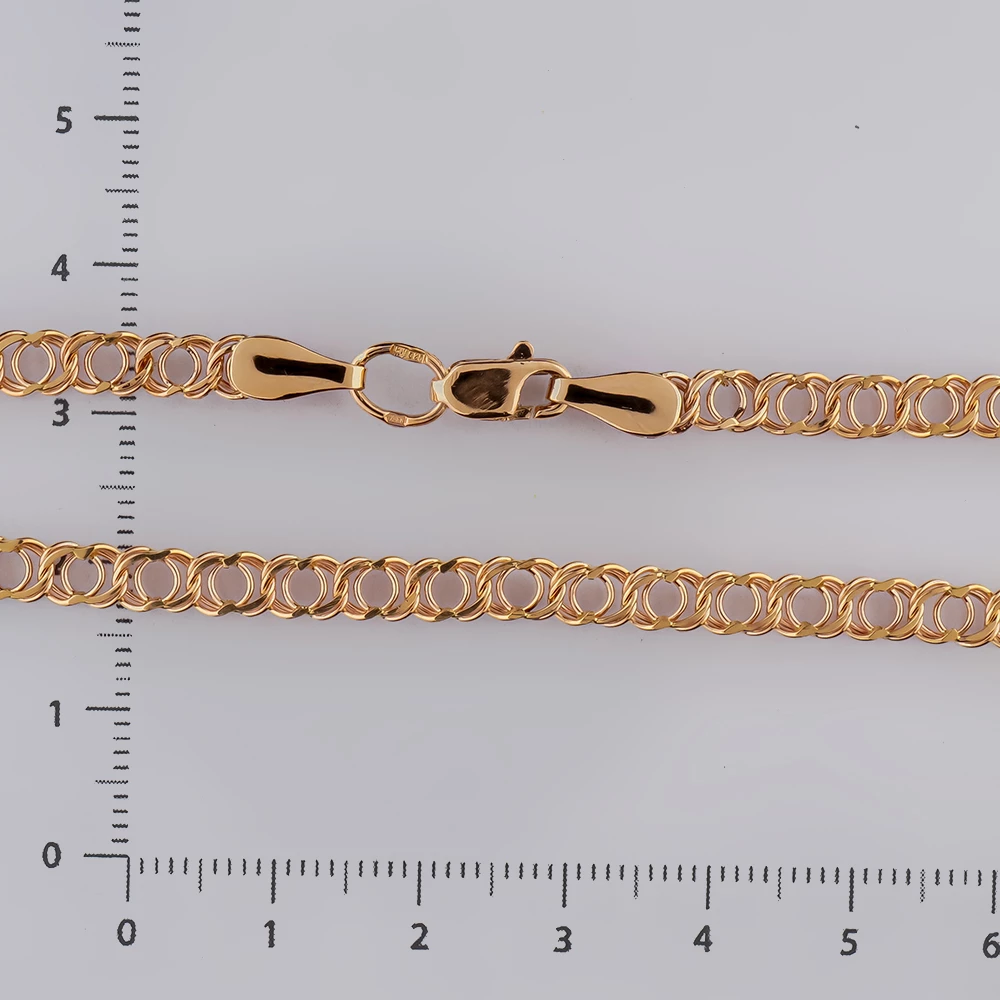 Цепь из красного золота 585 пробы