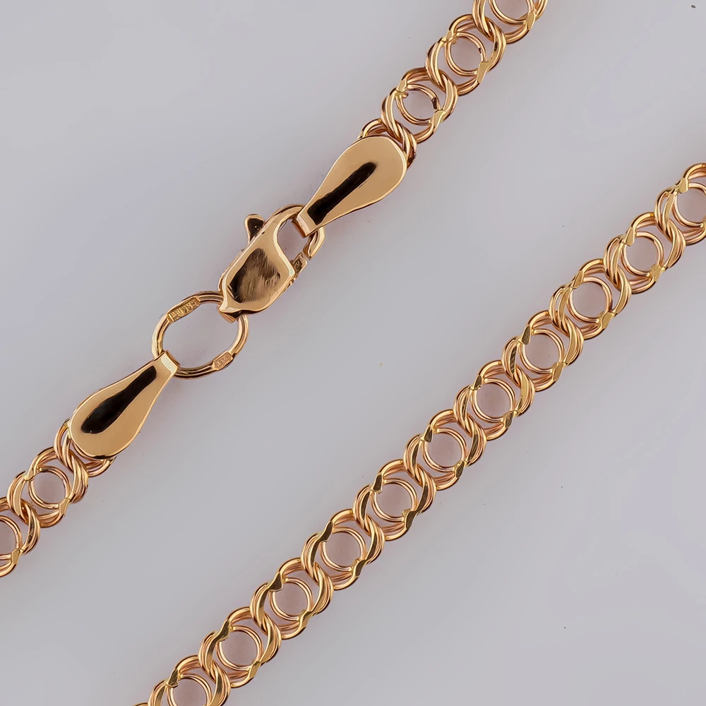 Цепь из красного золота 585 пробы