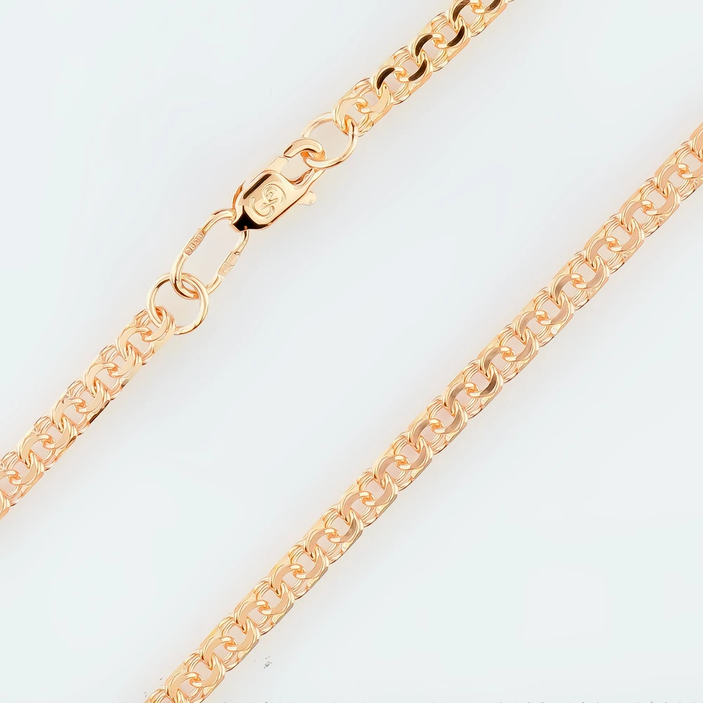 Цепь из красного золота 585 пробы