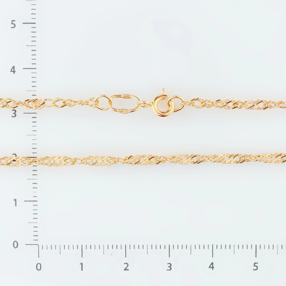 Цепь из красного золота 585 пробы