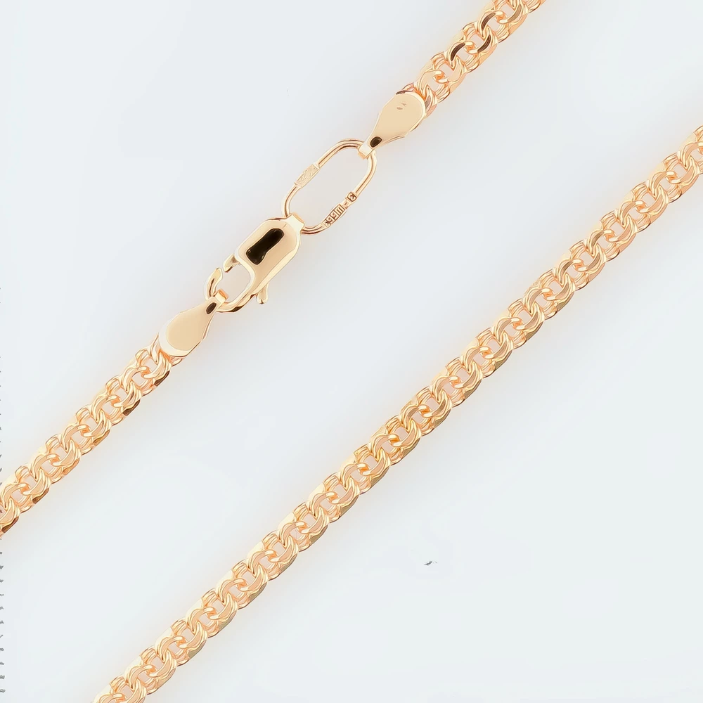 Цепь из красного золота 585 пробы