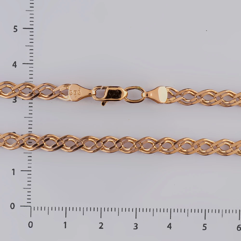 Цепь из красного золота 585 пробы