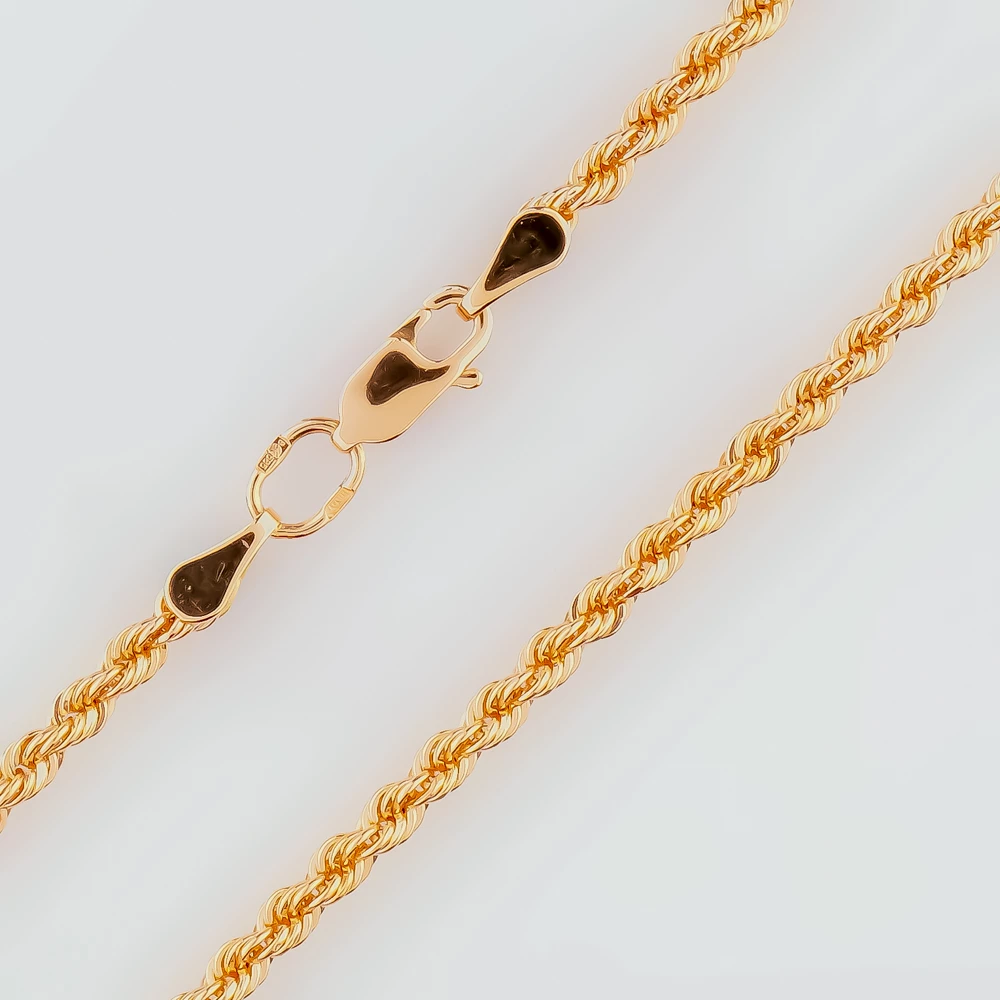 Цепь из красного золота 585 пробы