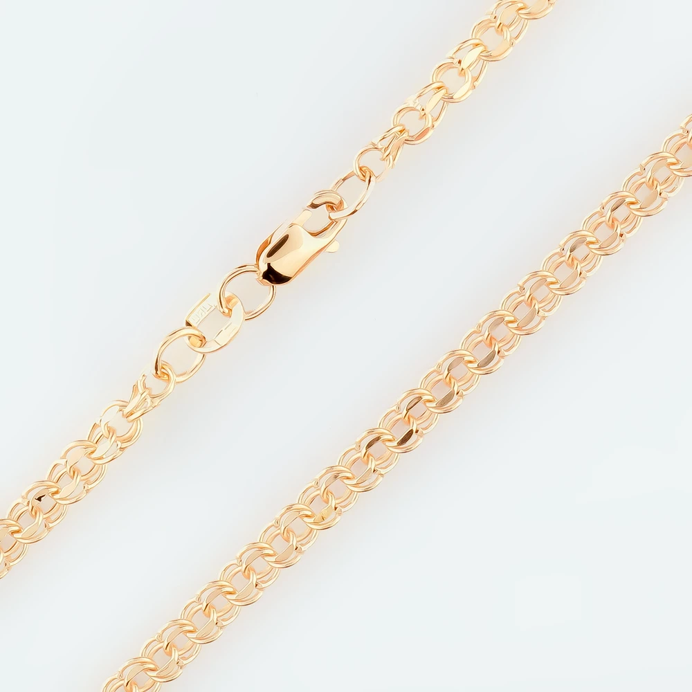 Цепь из красного золота 585 пробы