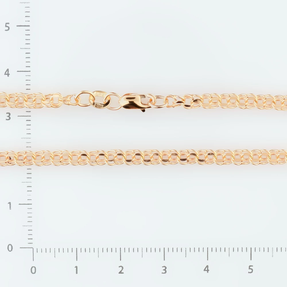 Цепь из красного золота 585 пробы