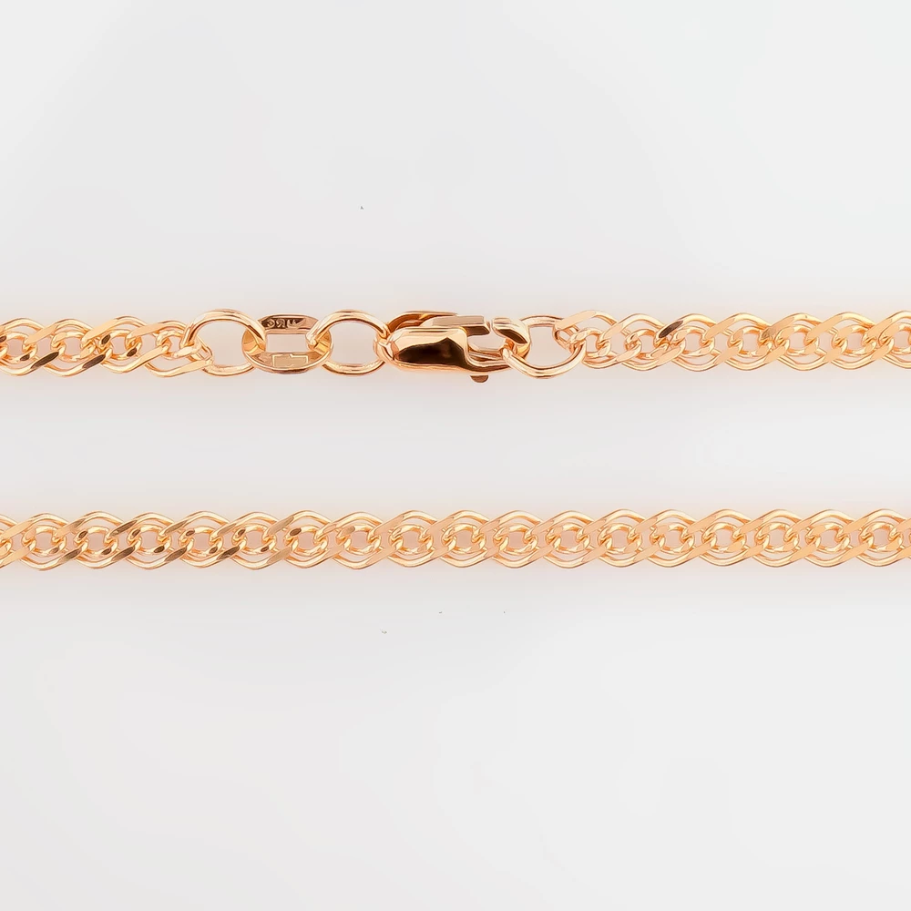 Цепь из красного золота 585 пробы