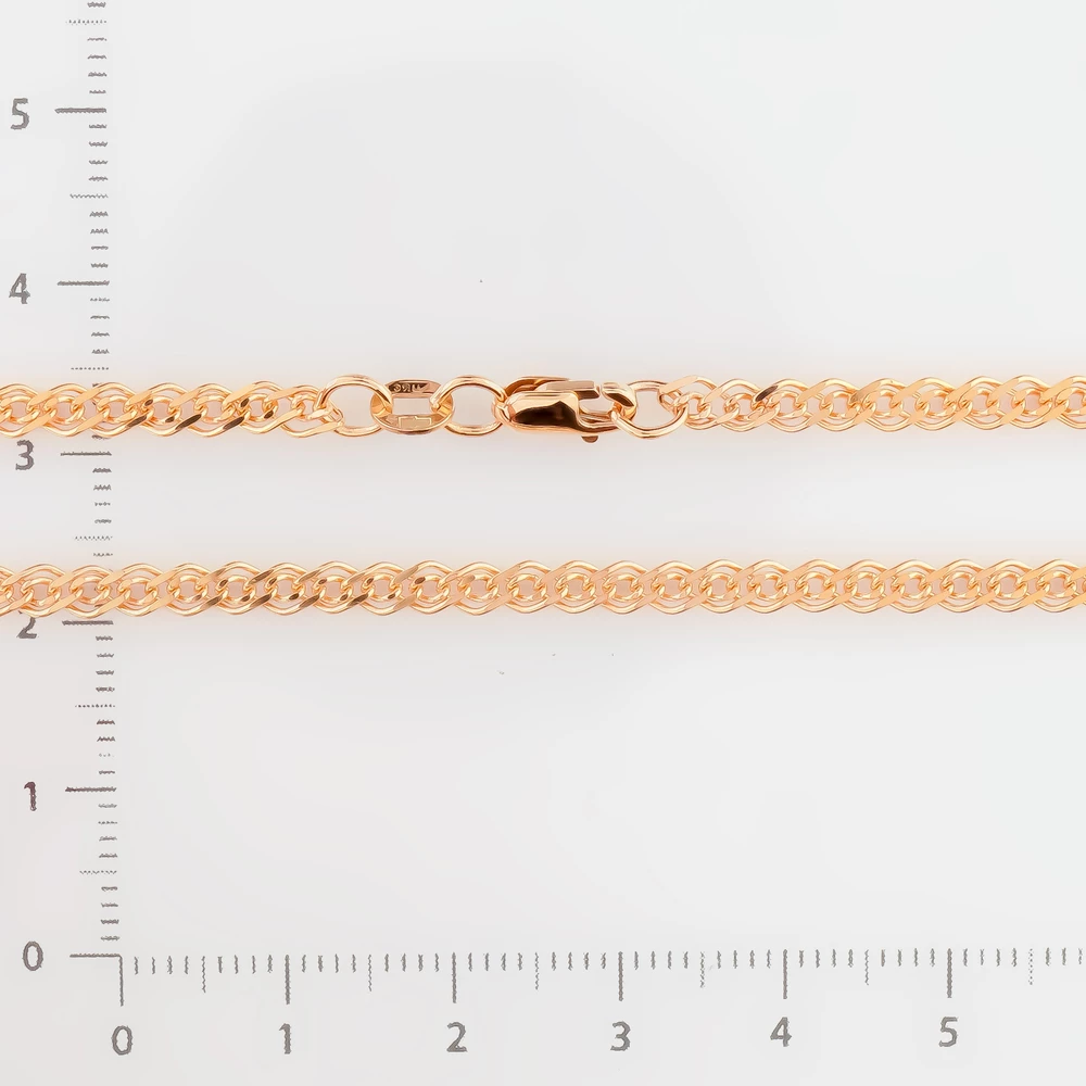 Цепь из красного золота 585 пробы