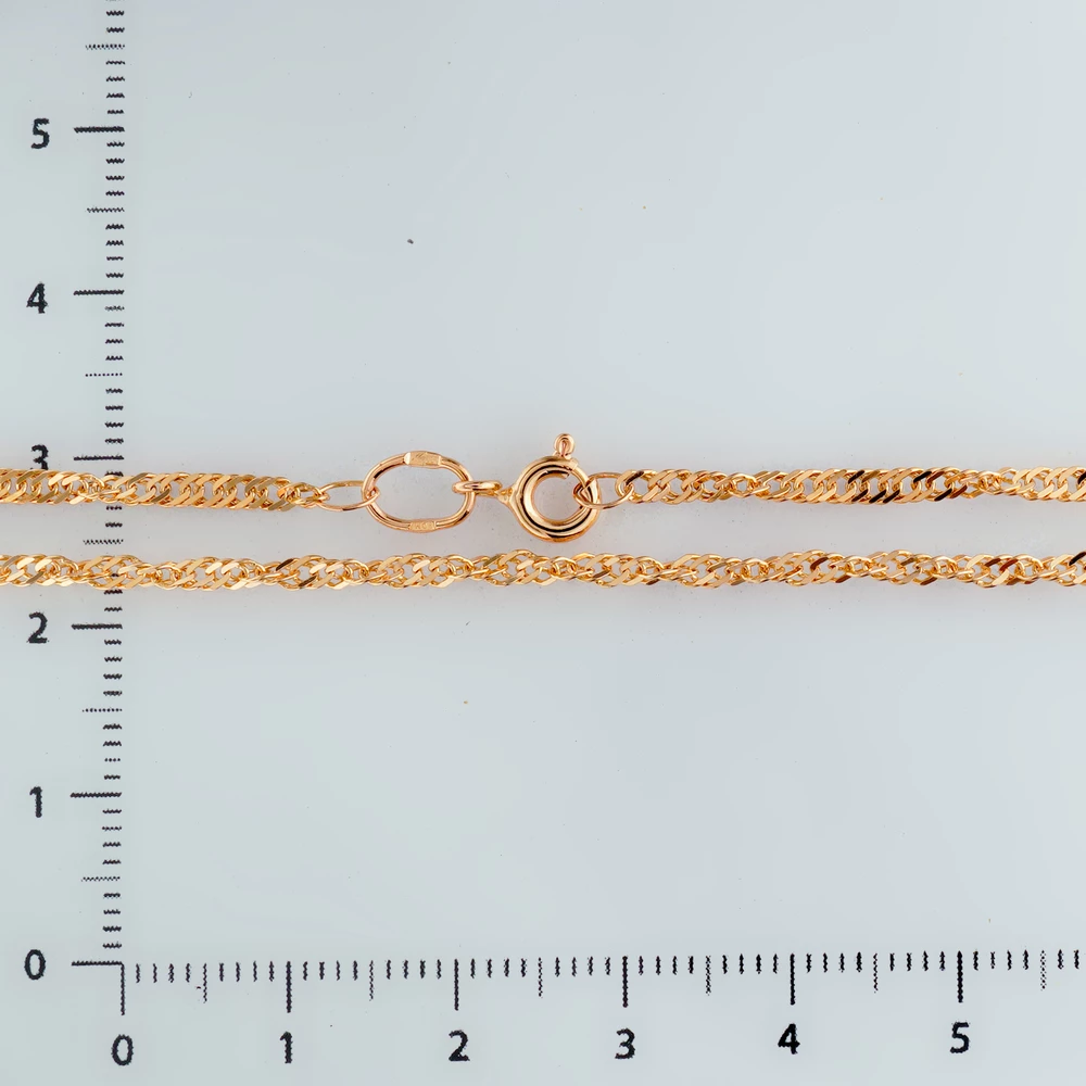Цепь из красного золота 585 пробы