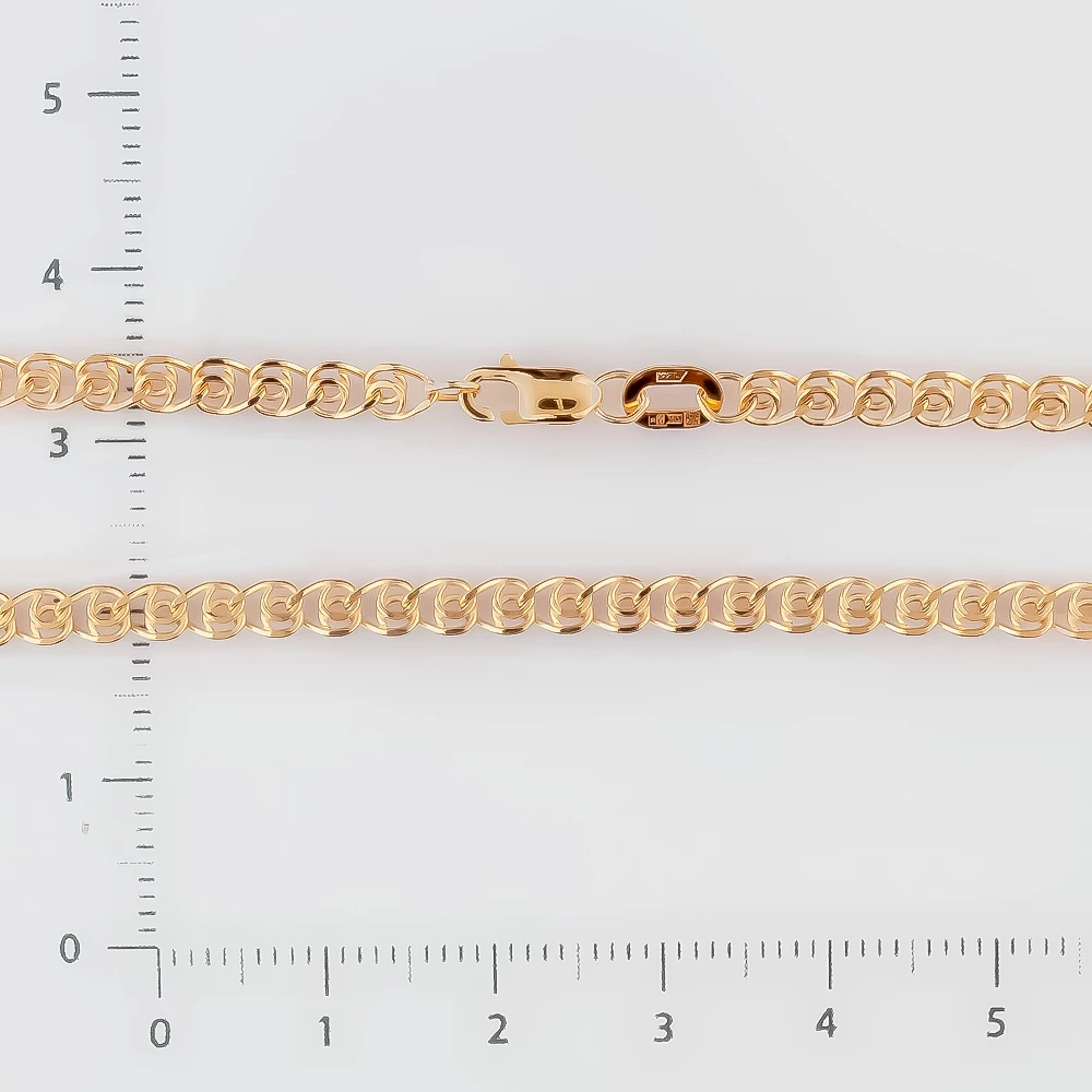 Цепь из красного золота 585 пробы