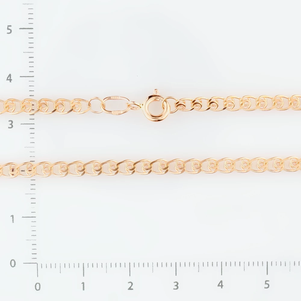 Цепь из красного золота 585 пробы