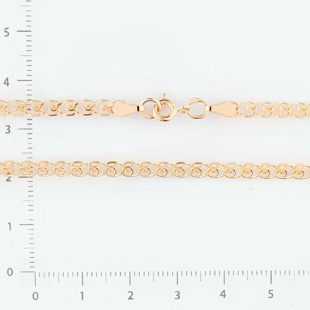 Цепь из красного золота 585 пробы