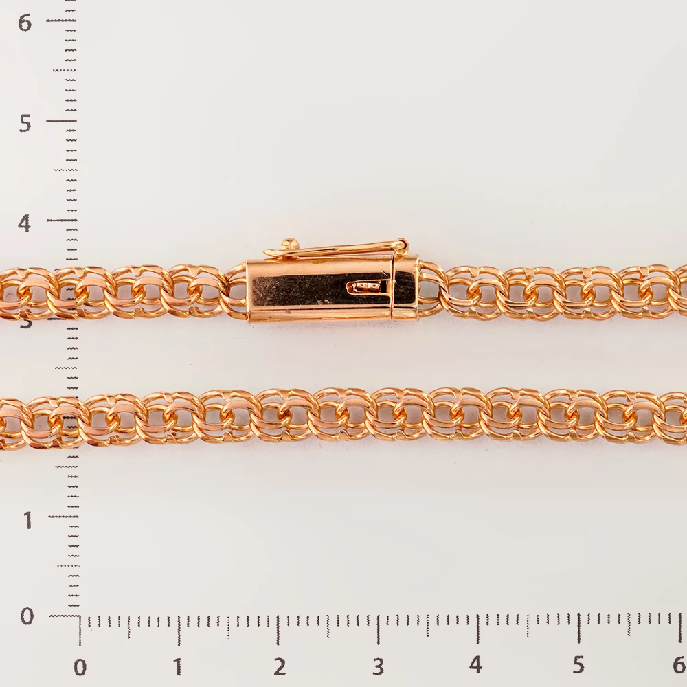 Цепь из красного золота 585 пробы