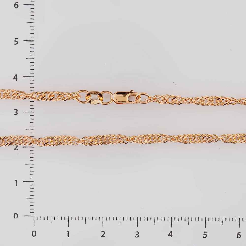 Цепь из красного золота 585 пробы