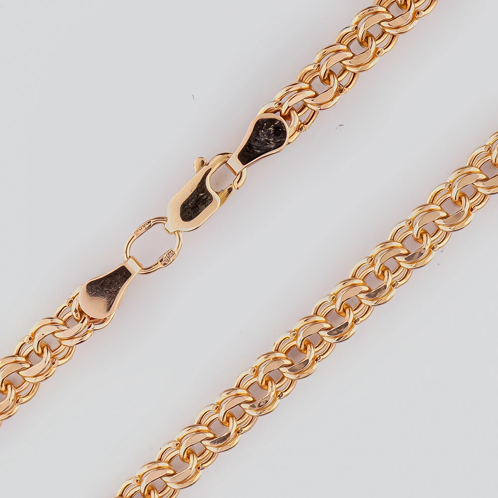 Цепь из красного золота 585 пробы