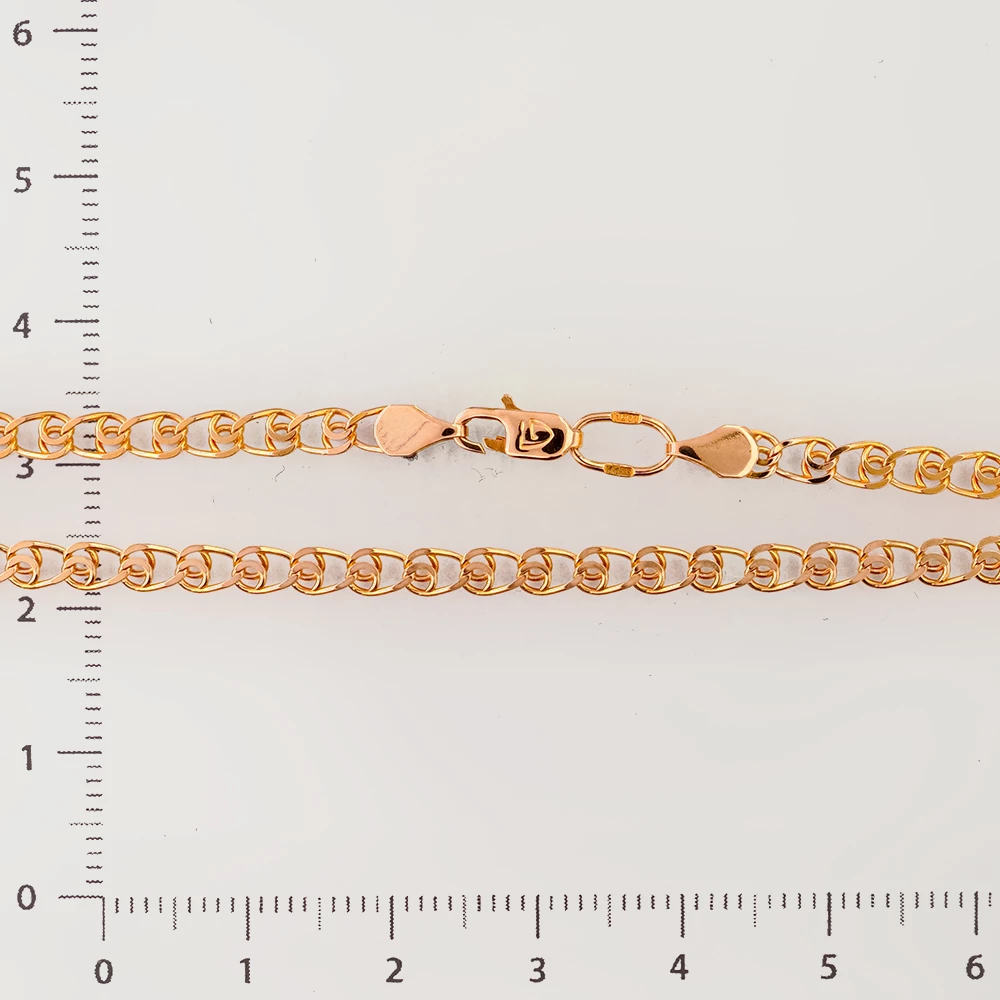 Цепь из красного золота 585 пробы