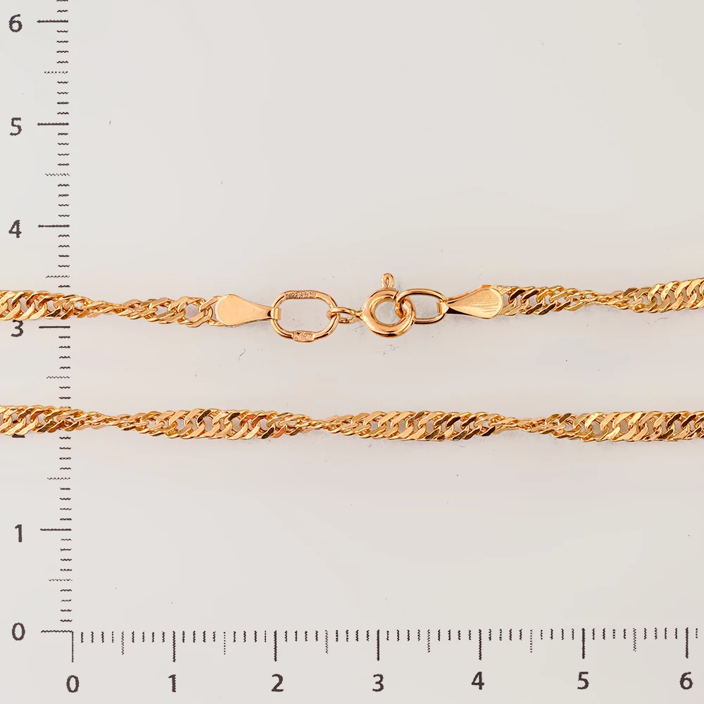 Цепь из красного золота 585 пробы