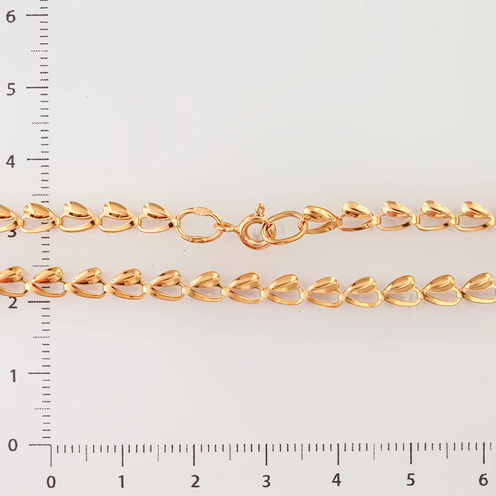 Цепь из красного золота 585 пробы