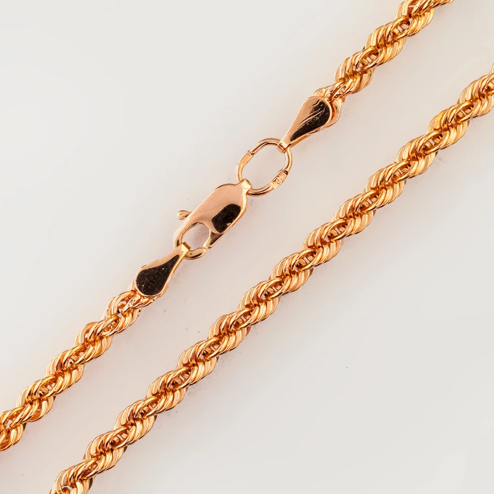 Цепь из красного золота 585 пробы