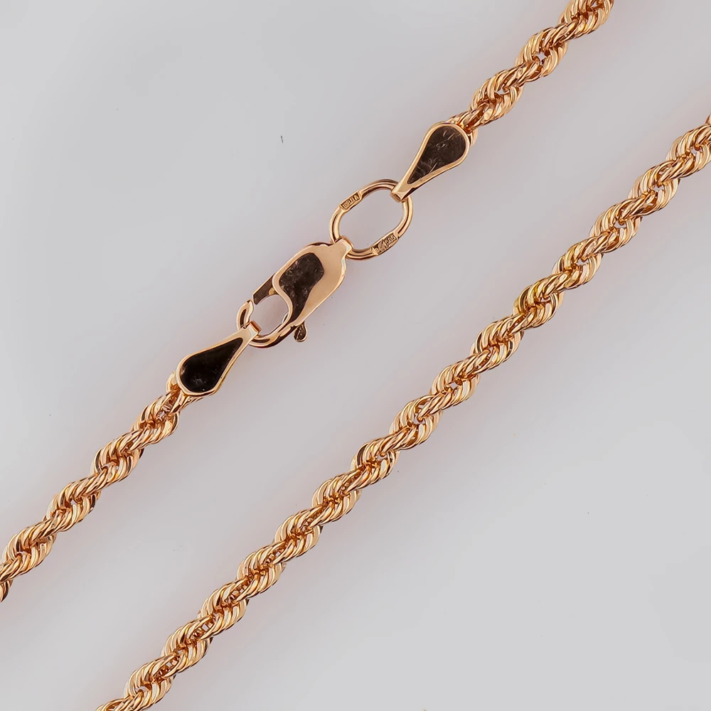 Цепь из красного золота 585 пробы