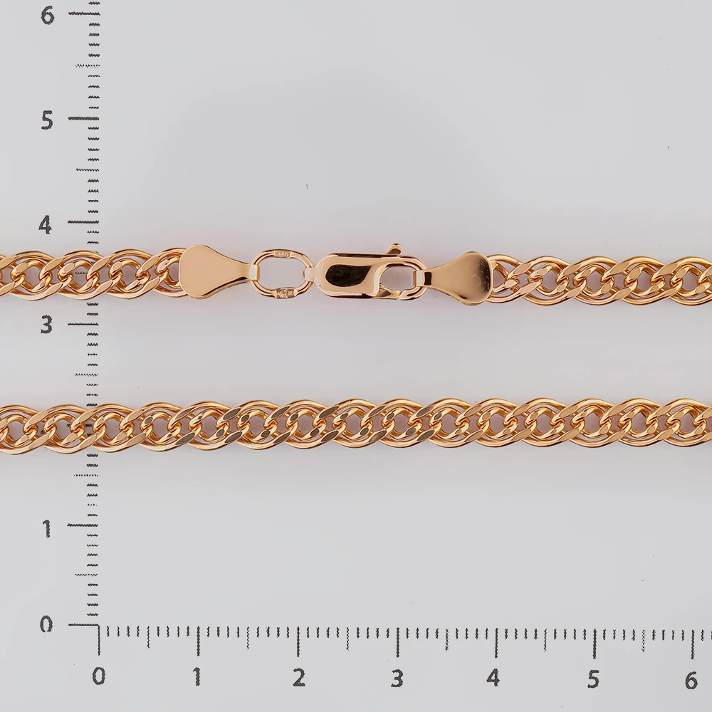 Цепь из красного золота 585 пробы