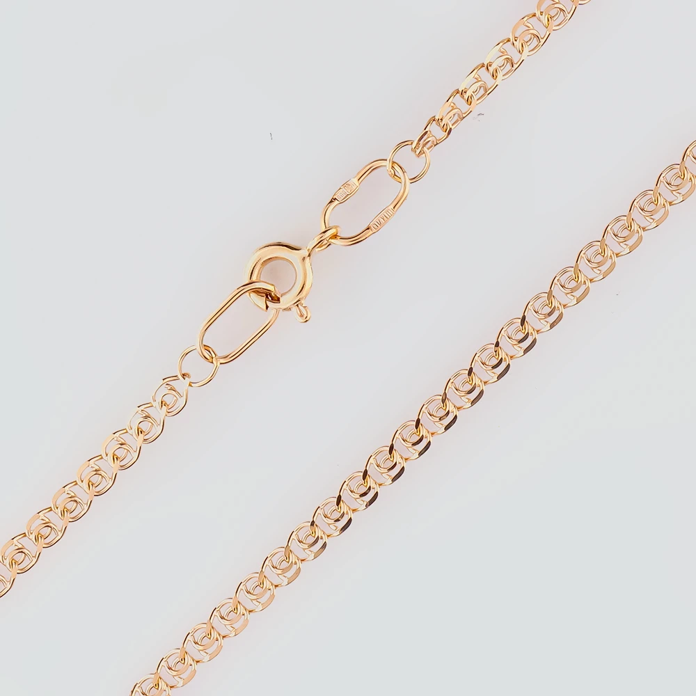 Цепь из красного золота 585 пробы