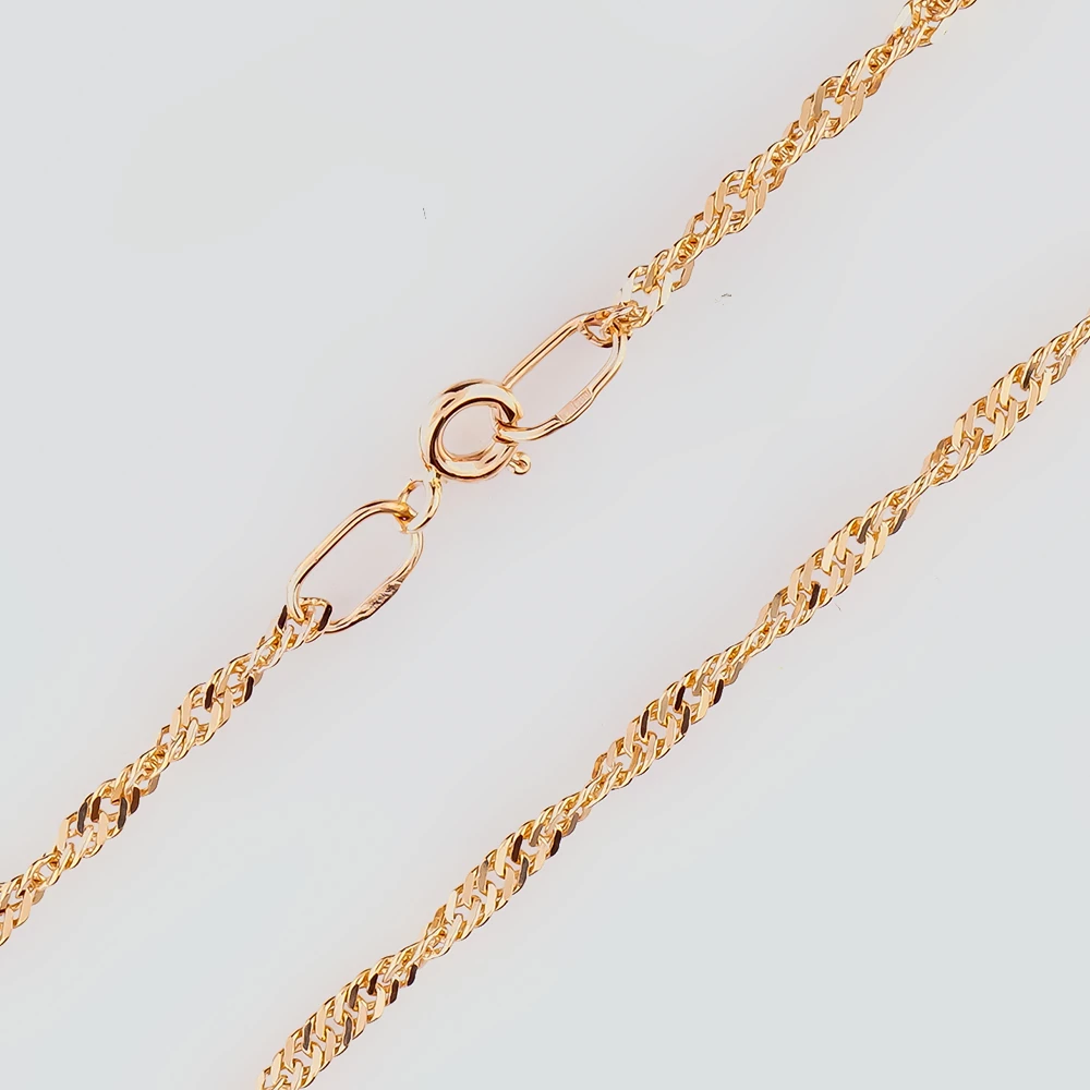 Цепь из красного золота 585 пробы