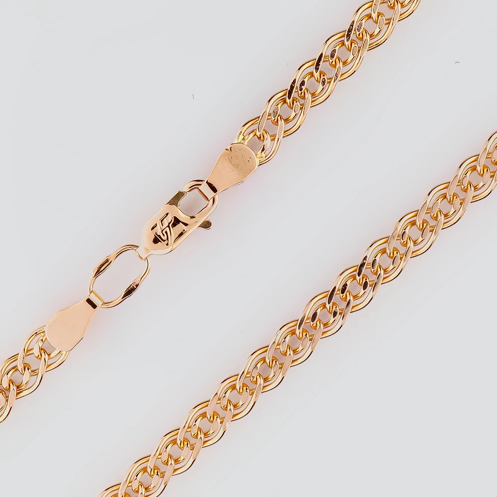 Цепь из красного золота 585 пробы