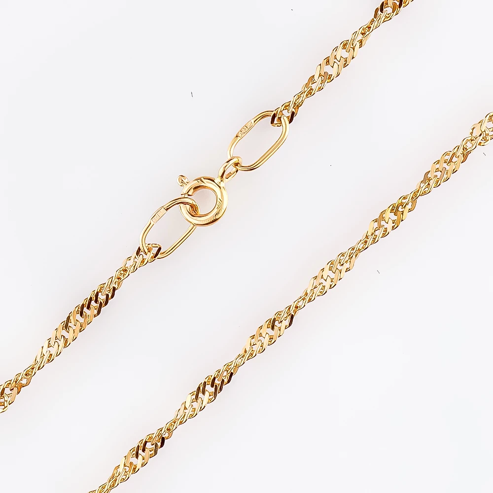 Цепь из красного золота 585 пробы