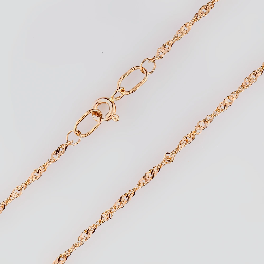 Цепь из красного золота 585 пробы