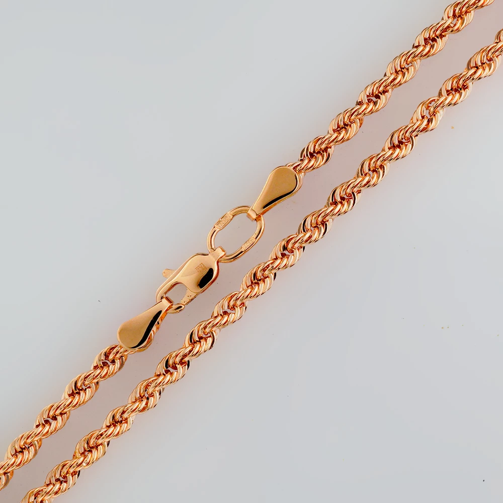 Цепь из красного золота 585 пробы