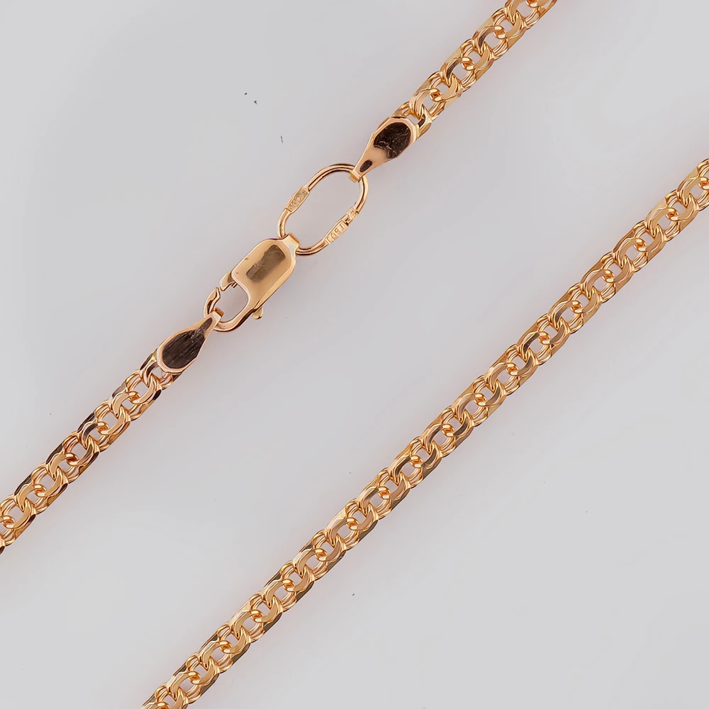 Цепь из красного золота 585 пробы