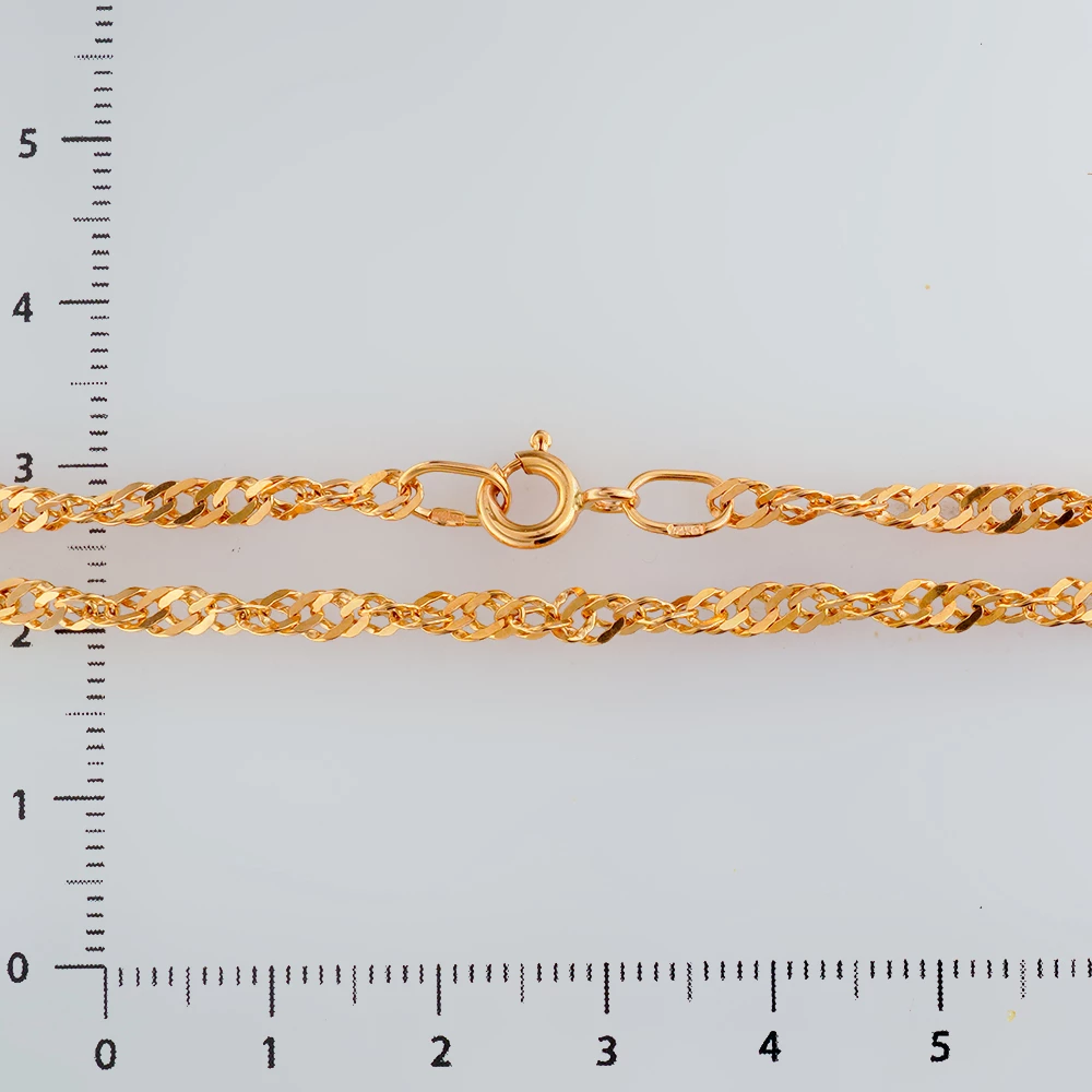 Цепь из красного золота 585 пробы