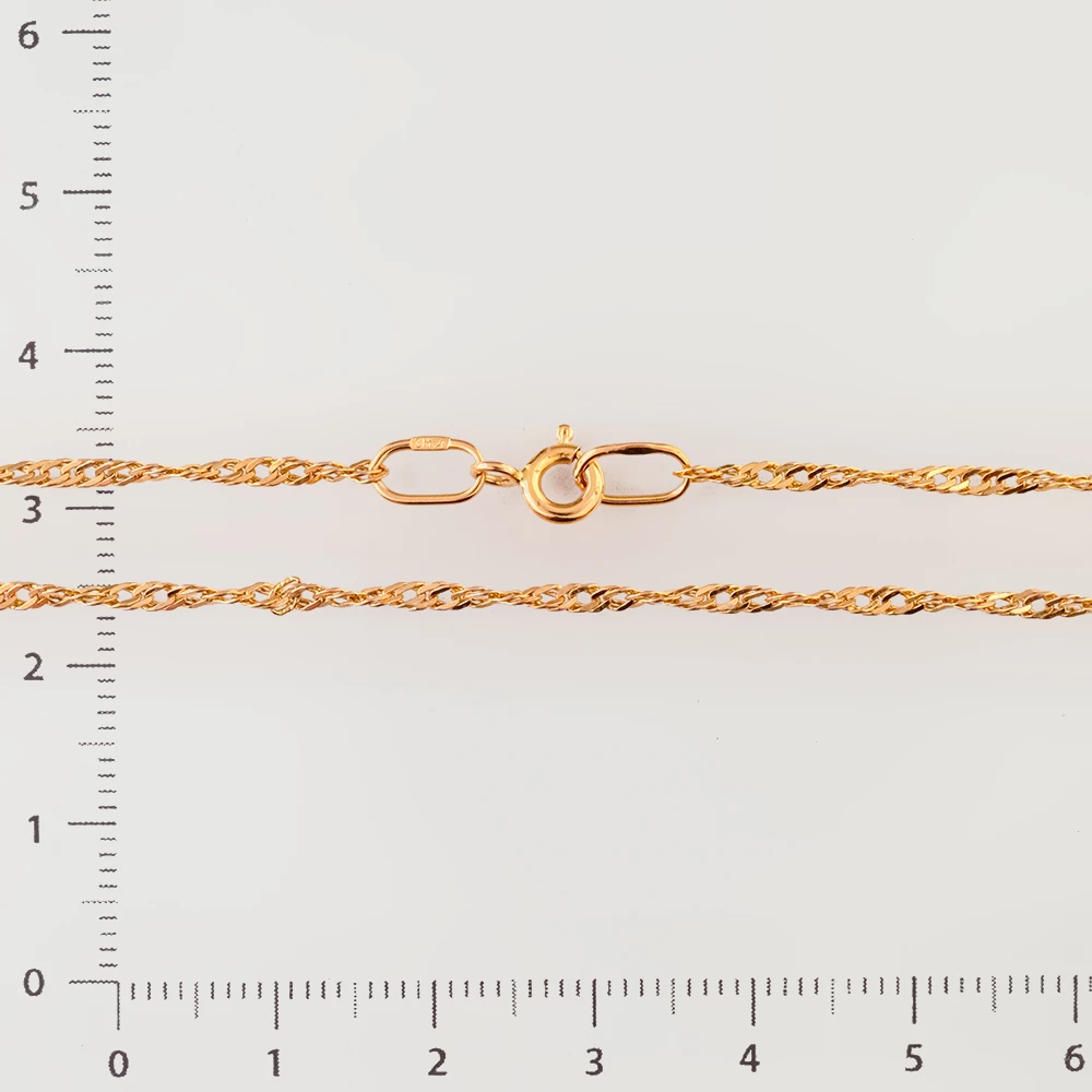 Цепь из красного золота 585 пробы