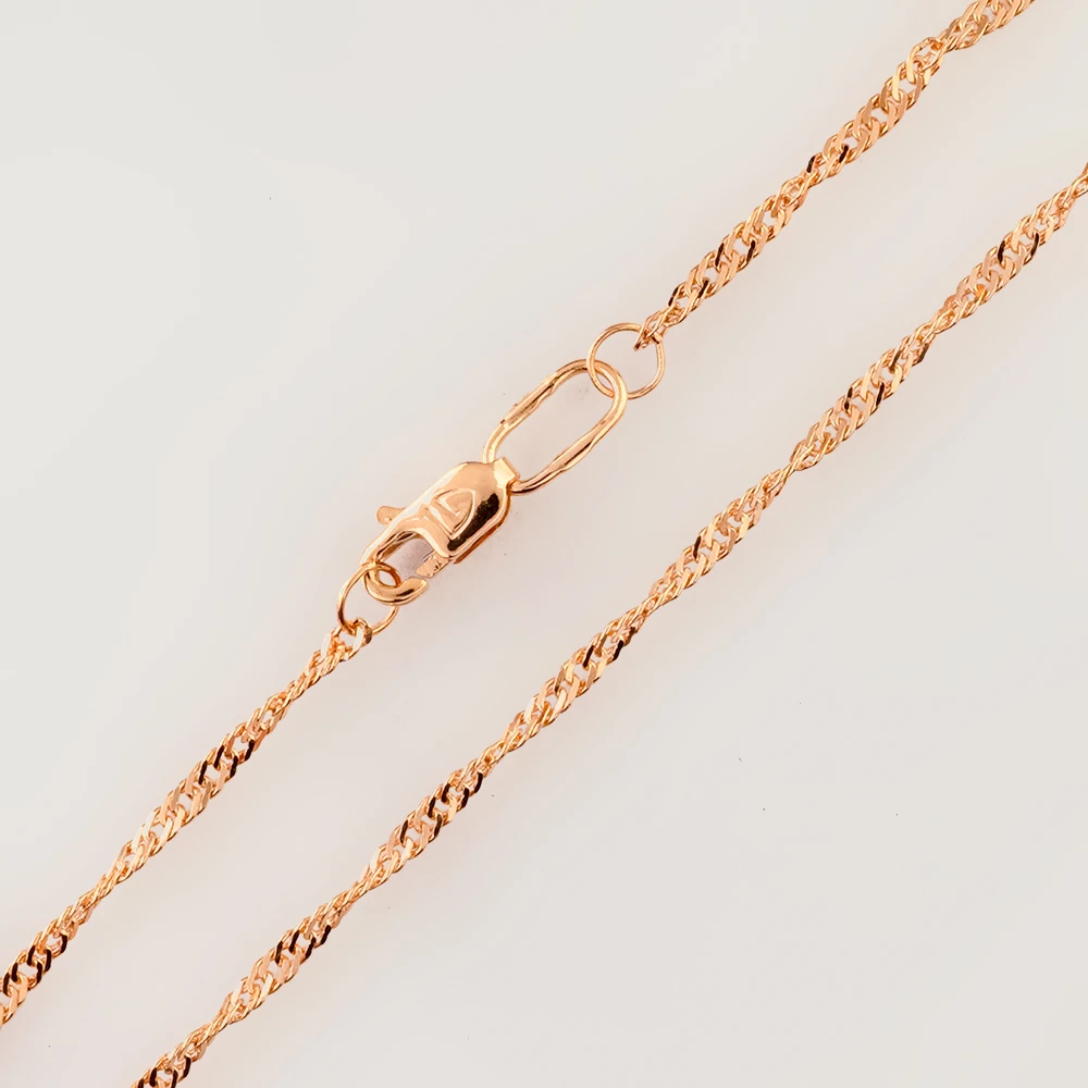 Цепь из красного золота 585 пробы