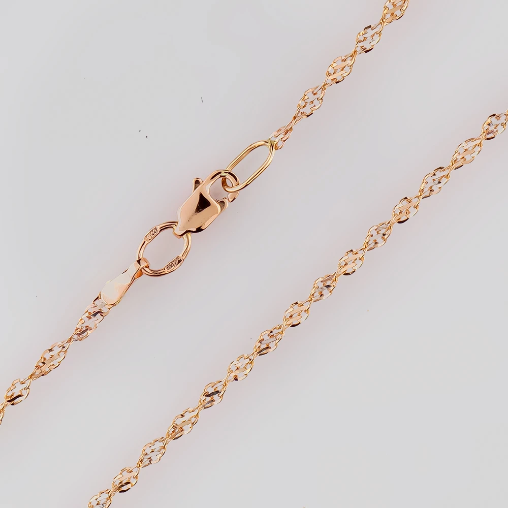 Цепь из красного золота 585 пробы