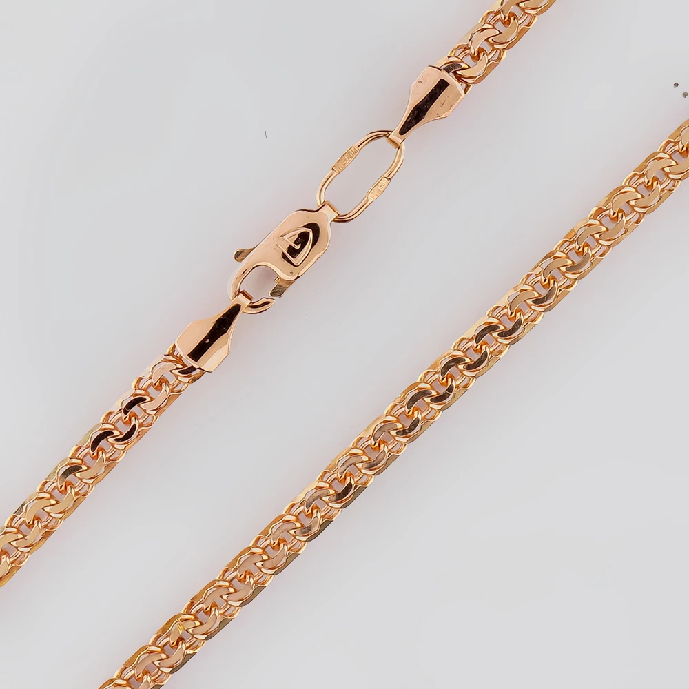 Цепь из красного золота 585 пробы