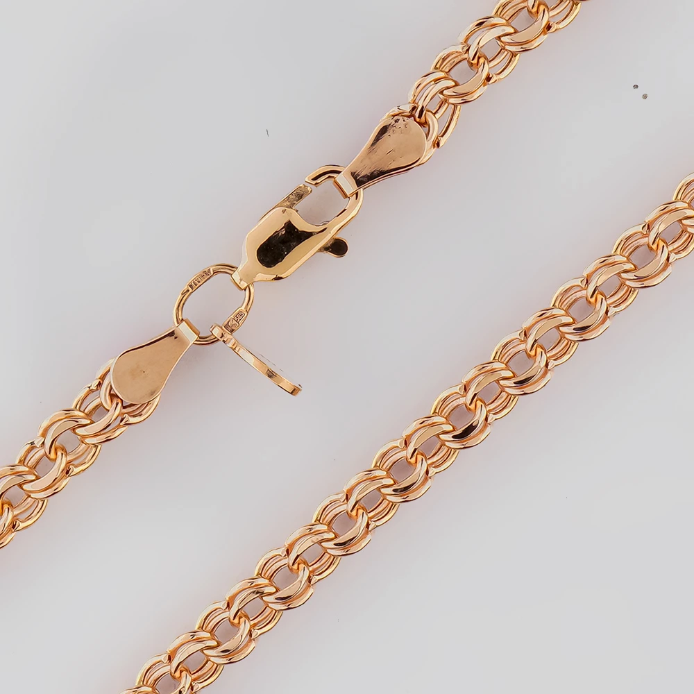 Цепь из красного золота 585 пробы