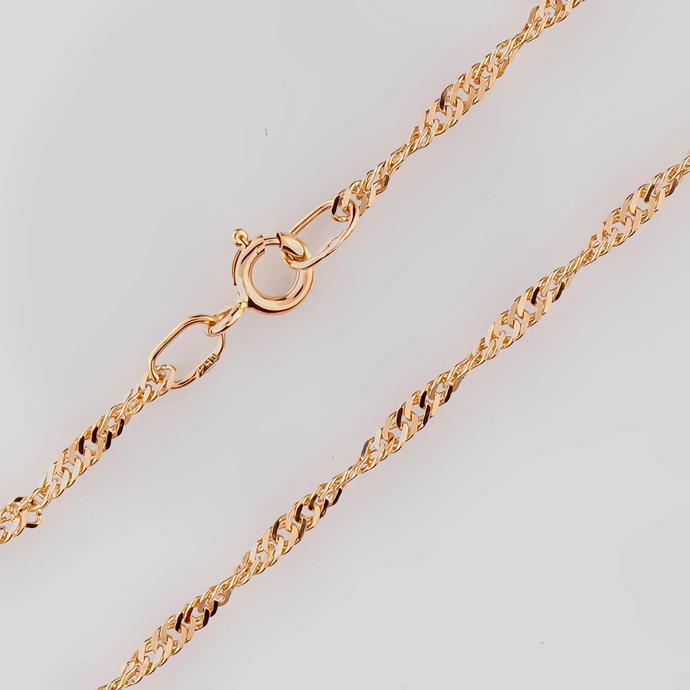 Цепь из красного золота 585 пробы