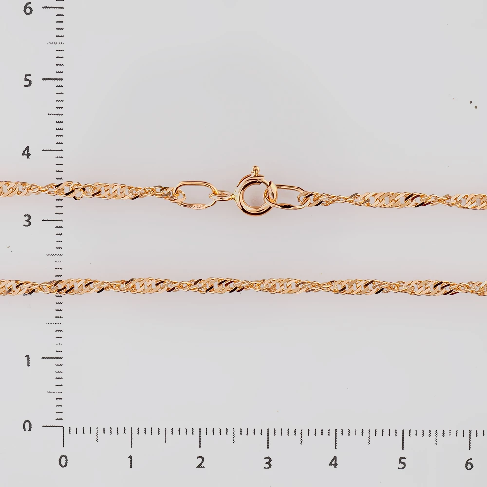Цепь из красного золота 585 пробы