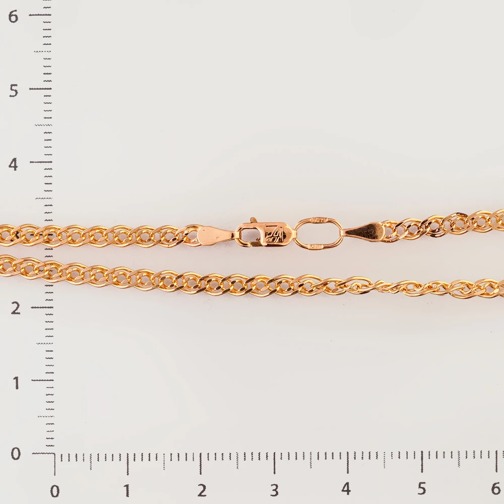 Цепь из красного золота 585 пробы