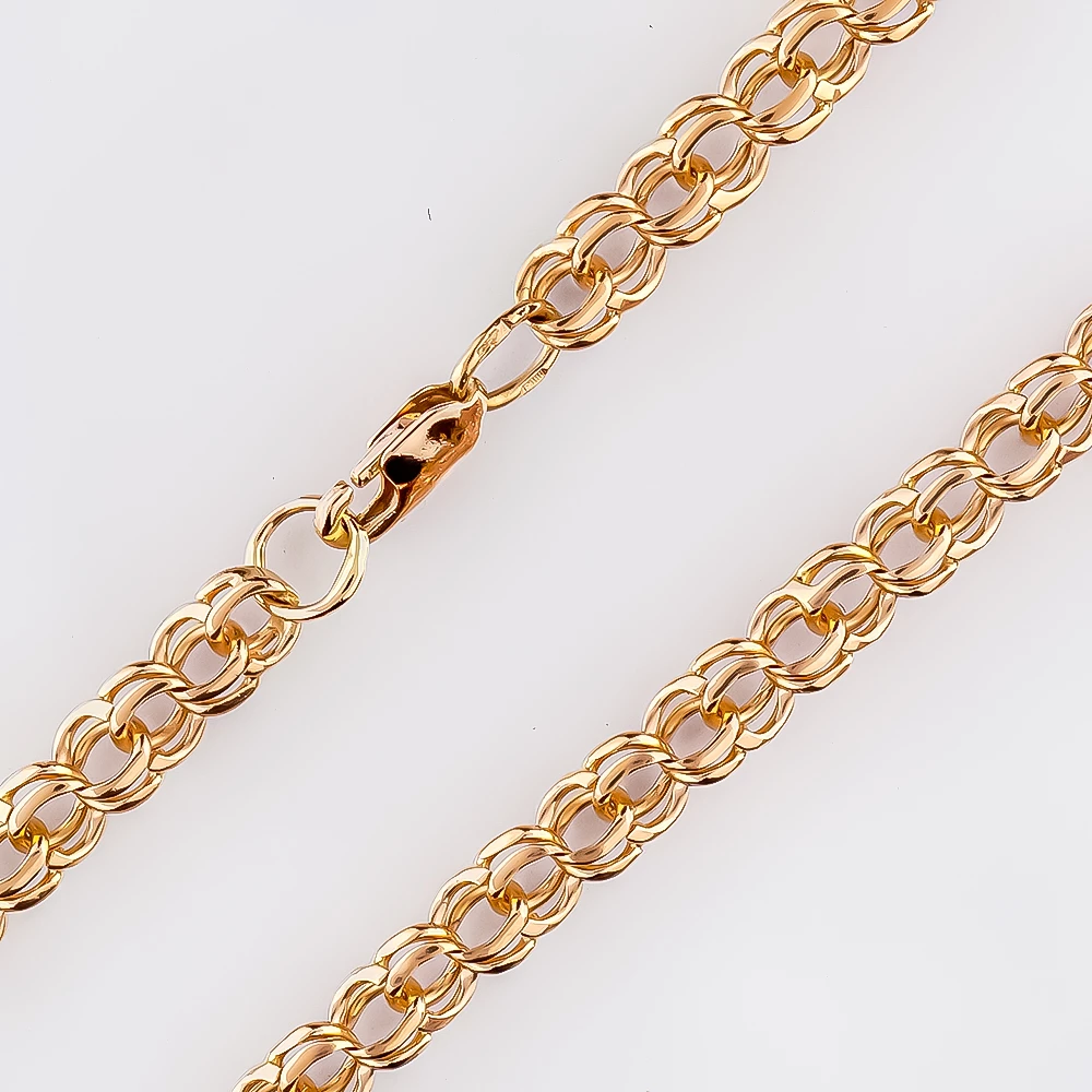 Цепь из красного золота 585 пробы