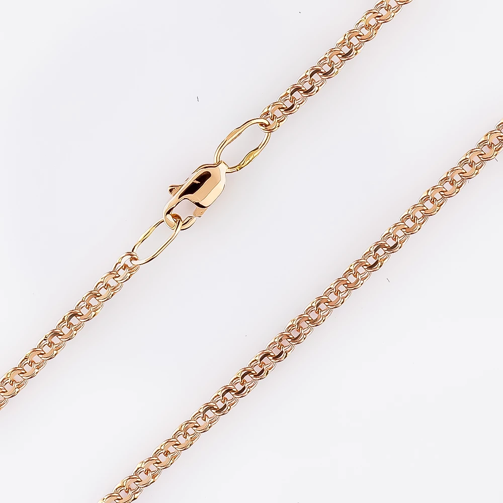 Цепь из красного золота 585 пробы