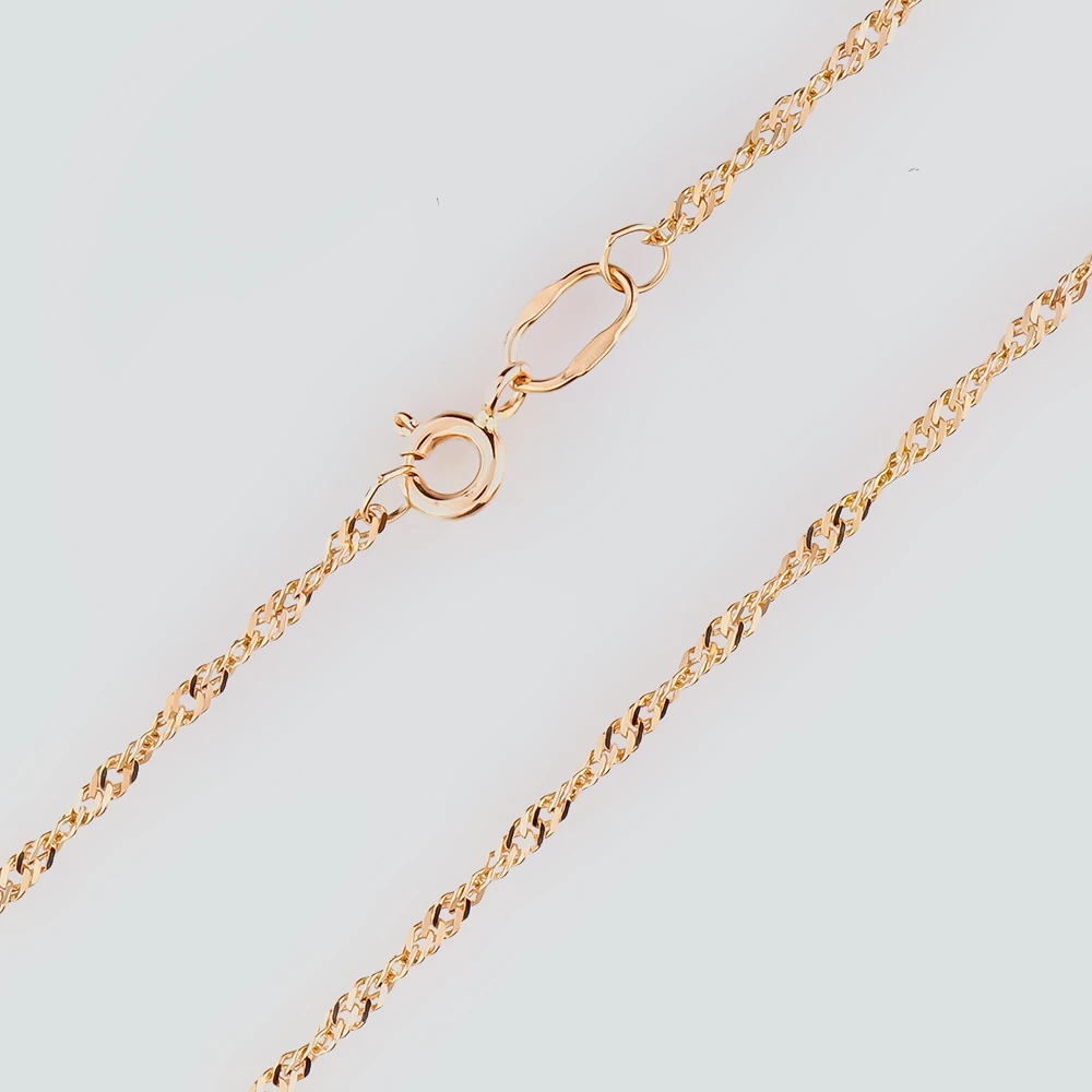 Цепь из красного золота 585 пробы