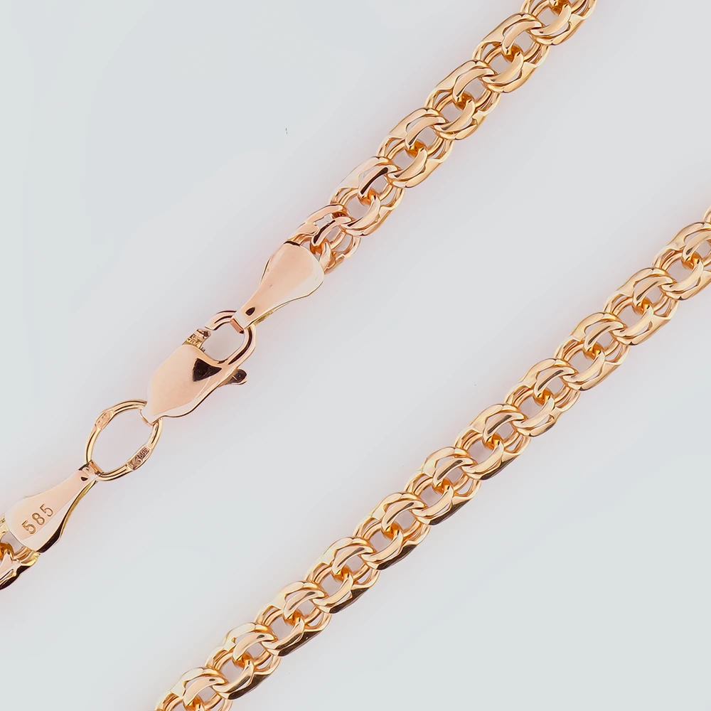 Цепь из красного золота 585 пробы